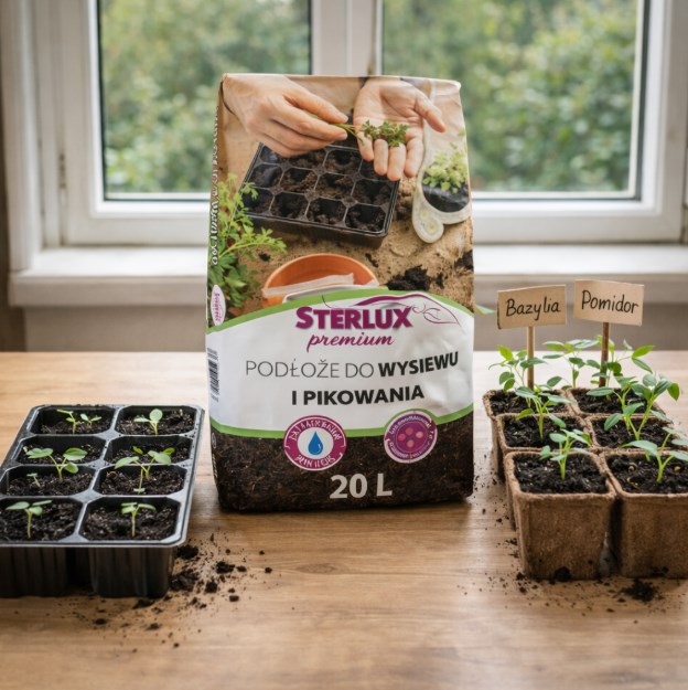 Podłoże do wysiewu i pikowania 20 L STERLUX PREMIUM